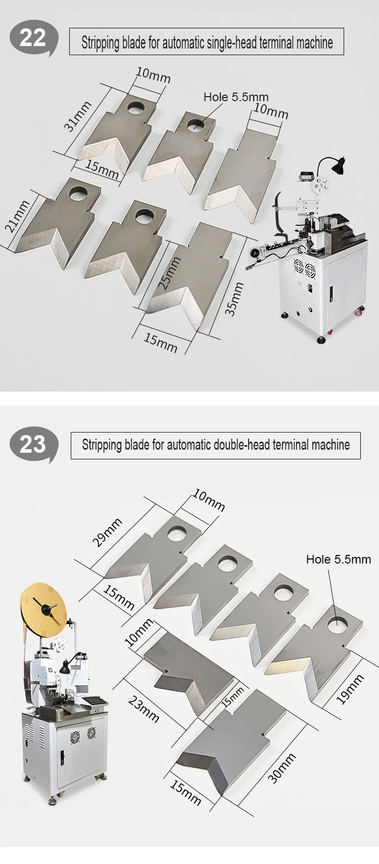  Precision Blade for wire stripping machine cable cutting machine, Otp Blade, Stripper Blade, Wire Cutting Machine Blade