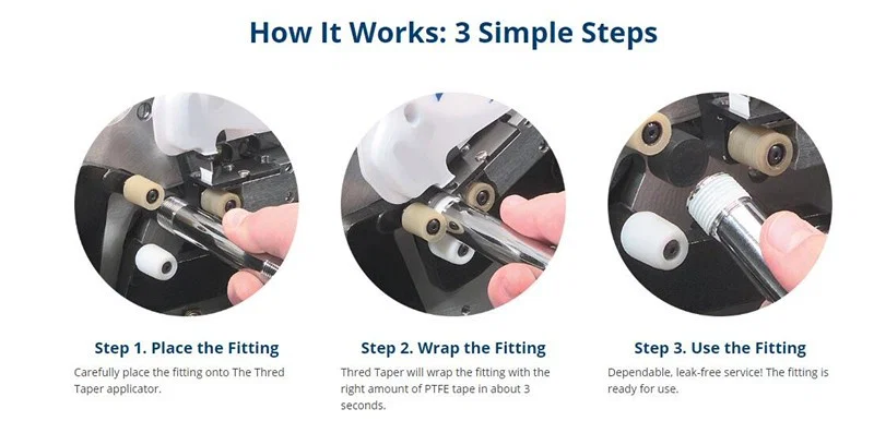 管螺纹特氟龙胶带缠绕机