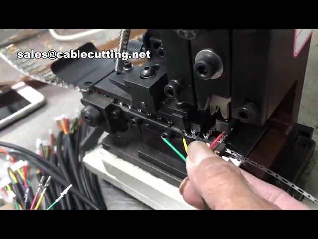 半自动剥线端子压接机 | 电缆连接器应用工具，高效线束加工设备