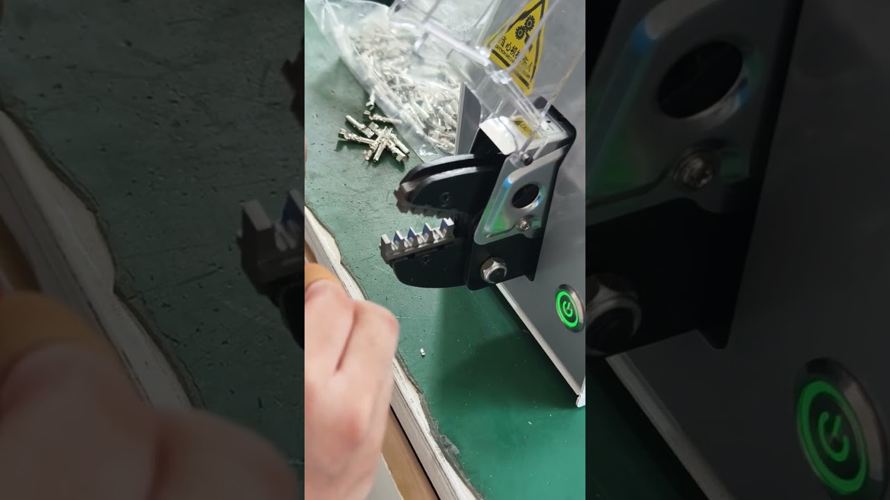 太阳能连接器电动端子压接机 | 工厂自动化设备 #压接机 #工厂