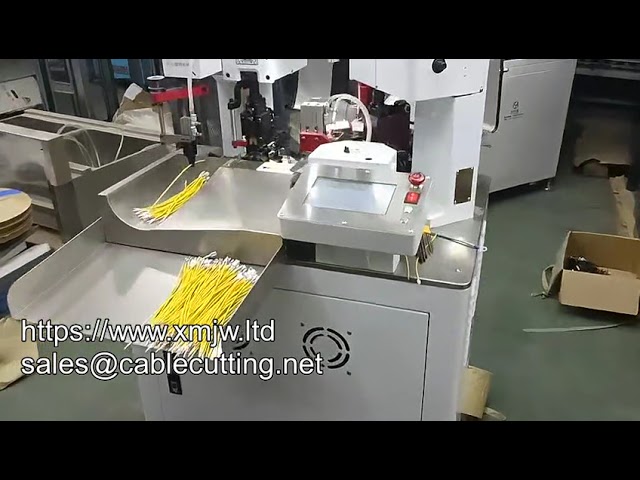 全自动双头电线裁剪剥皮端子压接机 | 铜线高效加工设备