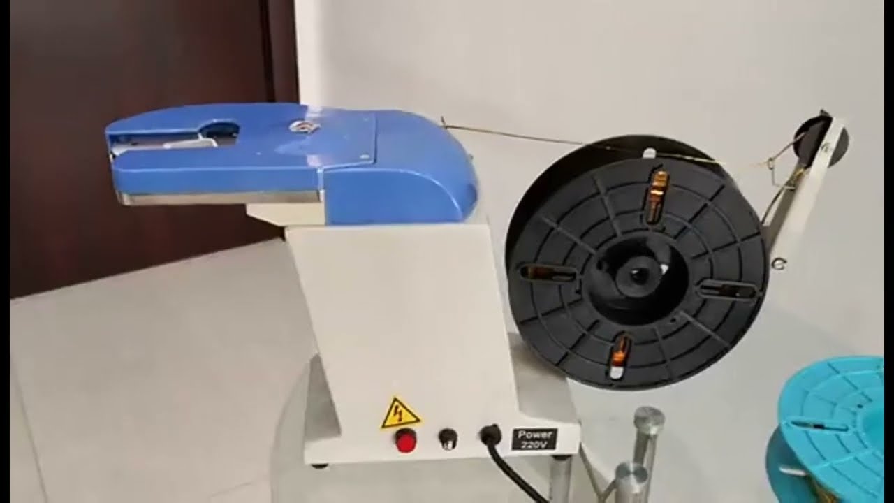 面包烘焙用扎带捆扎线缆线圈缠绕机