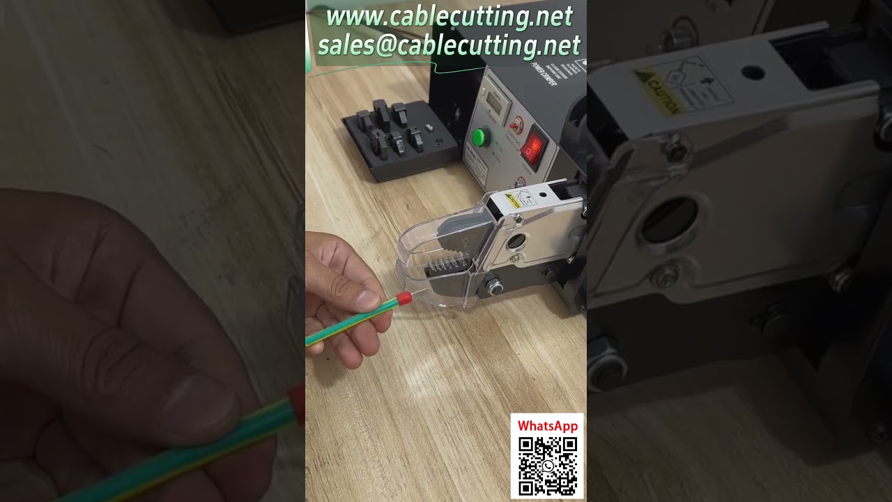 電動端子壓接機  剪切+剝線+壓接一體 插電即用 #自動化