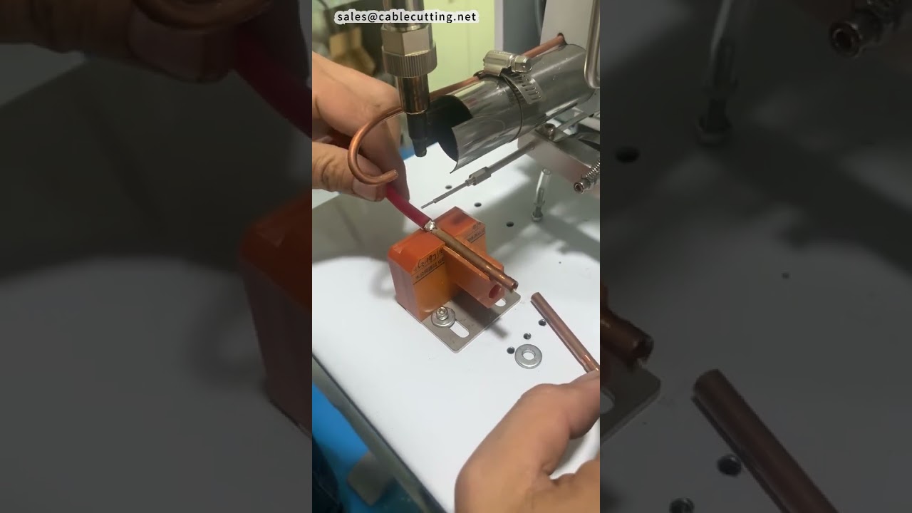 8AWG硅胶线铜管半自动焊接机 | 工厂自动化设备