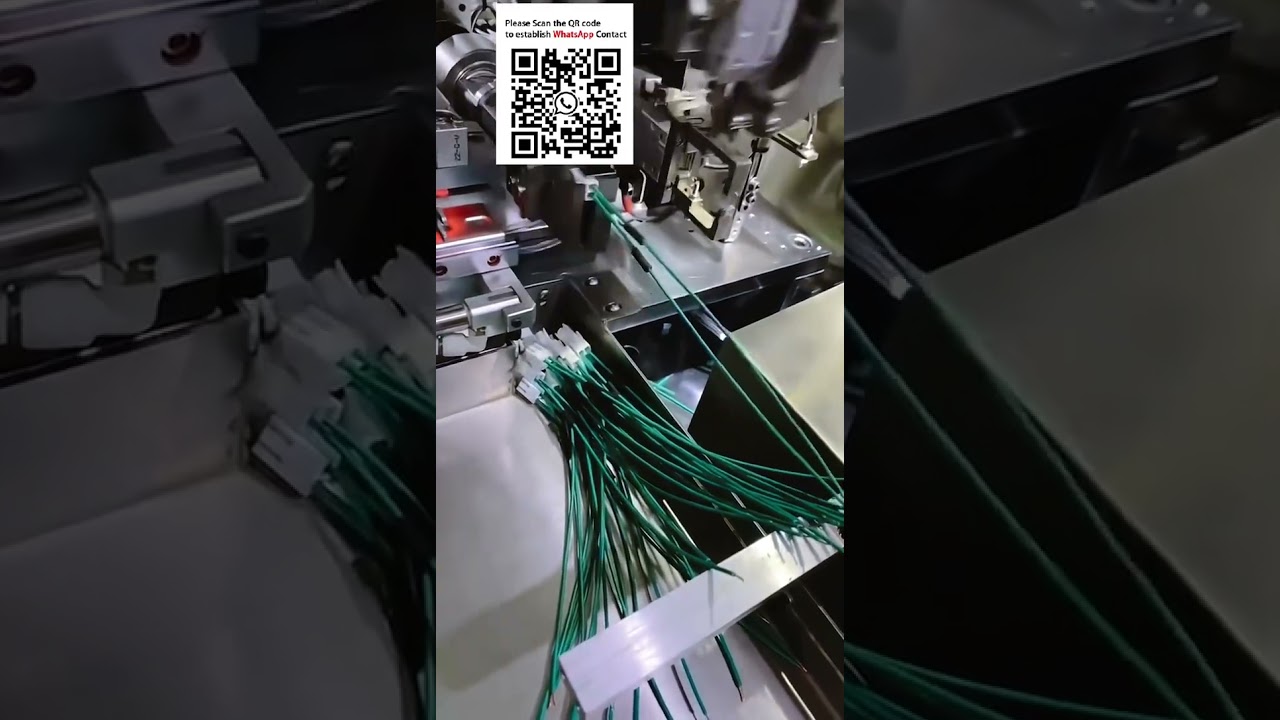 全自动端子压接机：带外壳与热缩管插入功能，提升线束加工效率