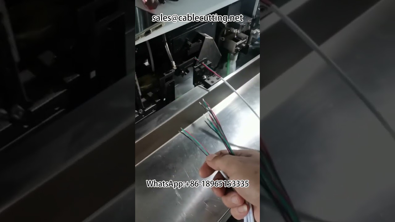 半自动护套线剥线扭线沾锡机 #剥线机 #线束设备