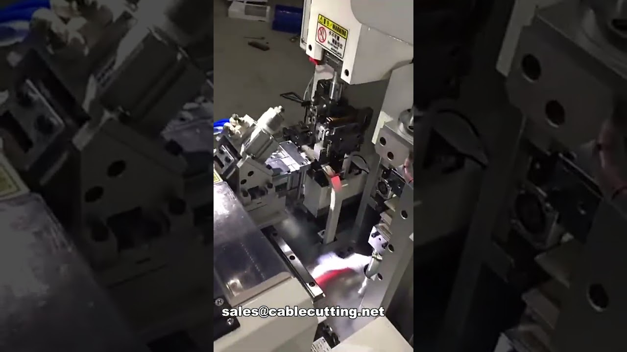 全自动双端扁平排线裁切剥皮压接机