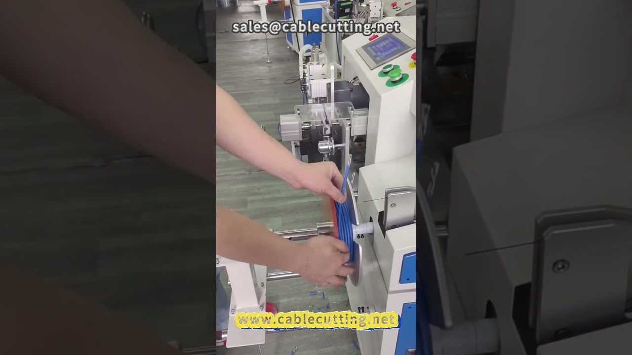 93型全自动剥皮、计米分拣绕线机 #网线加工 #线束处理 #外皮剥离