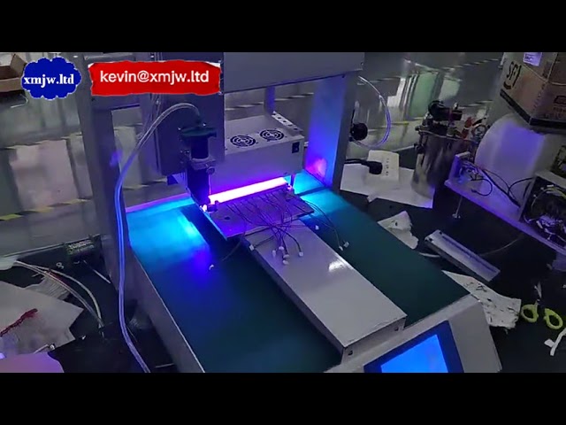 XYZ三轴点胶机带UV固化灯 - 高精度自动涂胶系统