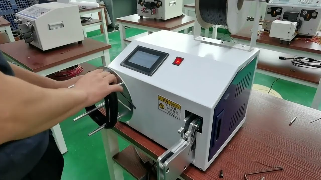 3米线材自动绕线扎带机 | 高效工业绕线捆扎设备实拍