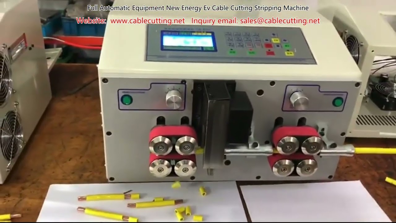 Full Automatic Equipment New Energy Ev Cable Cutting Stripping Machine