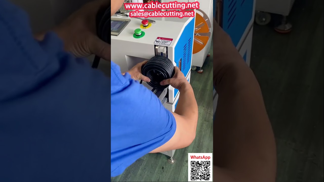 全自动电力电缆一体机：计数、排线、绕线、捆扎一站式解决方案