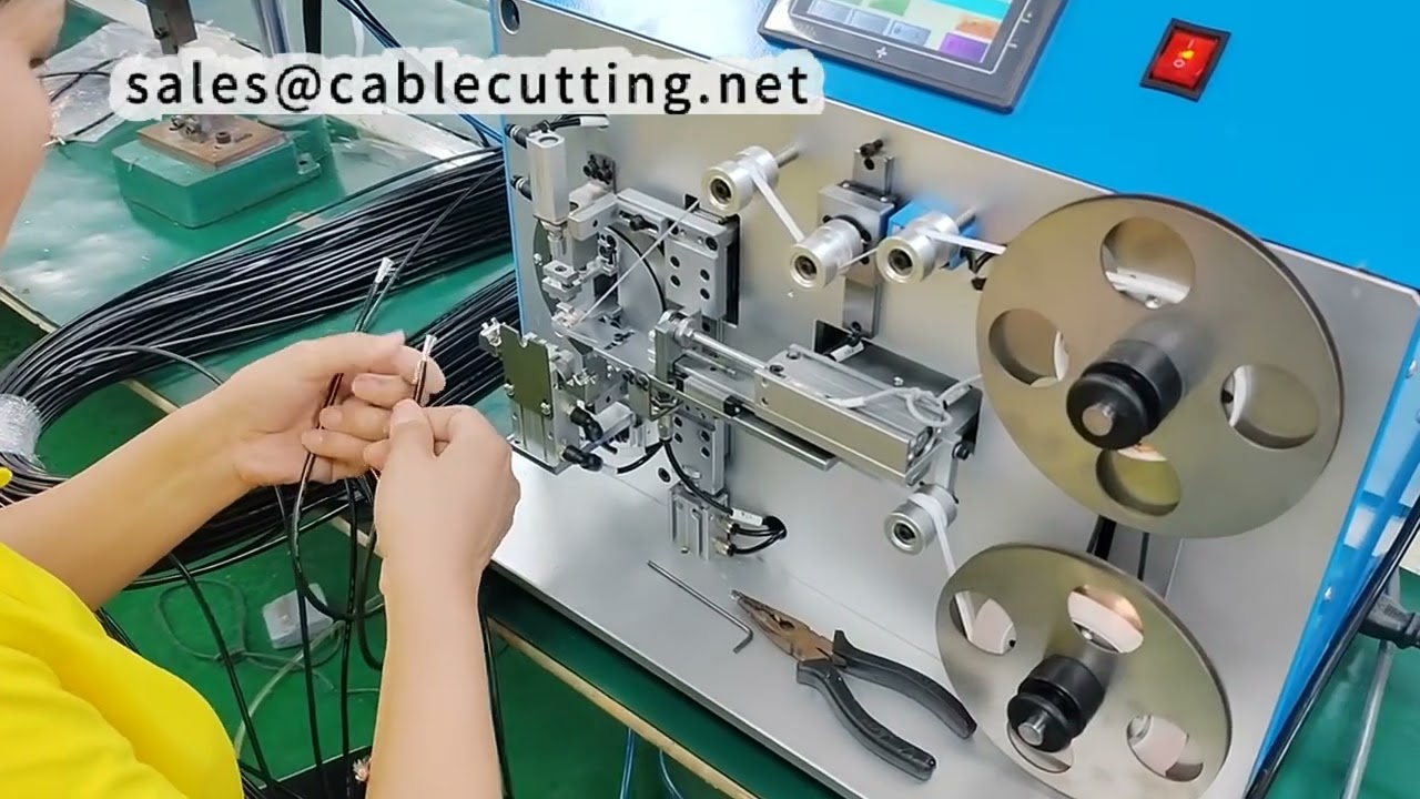 铜箔绕包机现场客户验收 | 高效线缆加工设备