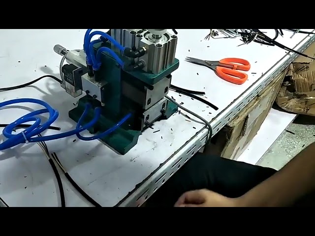 手动气动电缆剥线扭线机 | 高效电线加工工具