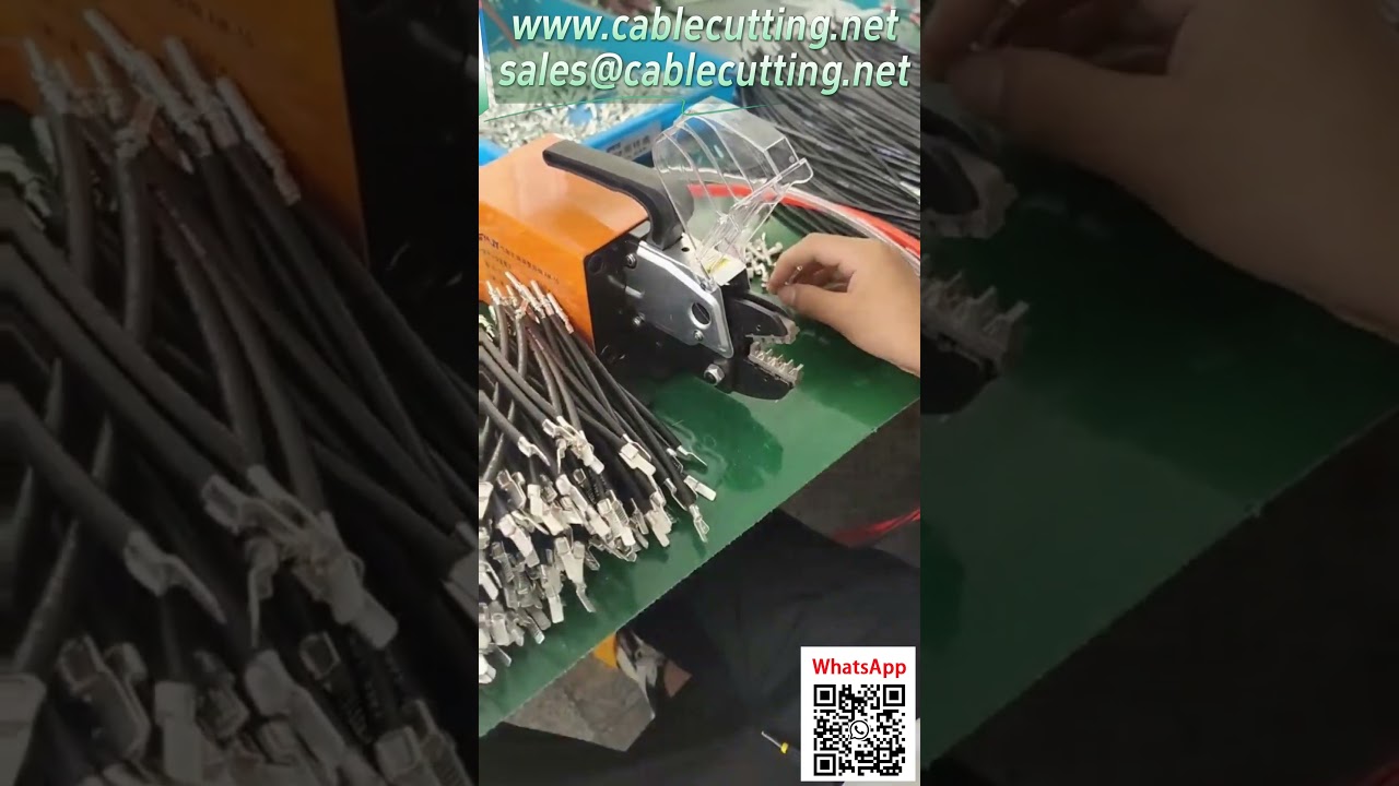 AM 10氣動壓線鉗｜工廠自動化壓接實拍｜品質追溯必備