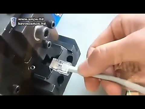 RJ45网线压接机 光纤接头机 电话线网络线制作机 高效自动化