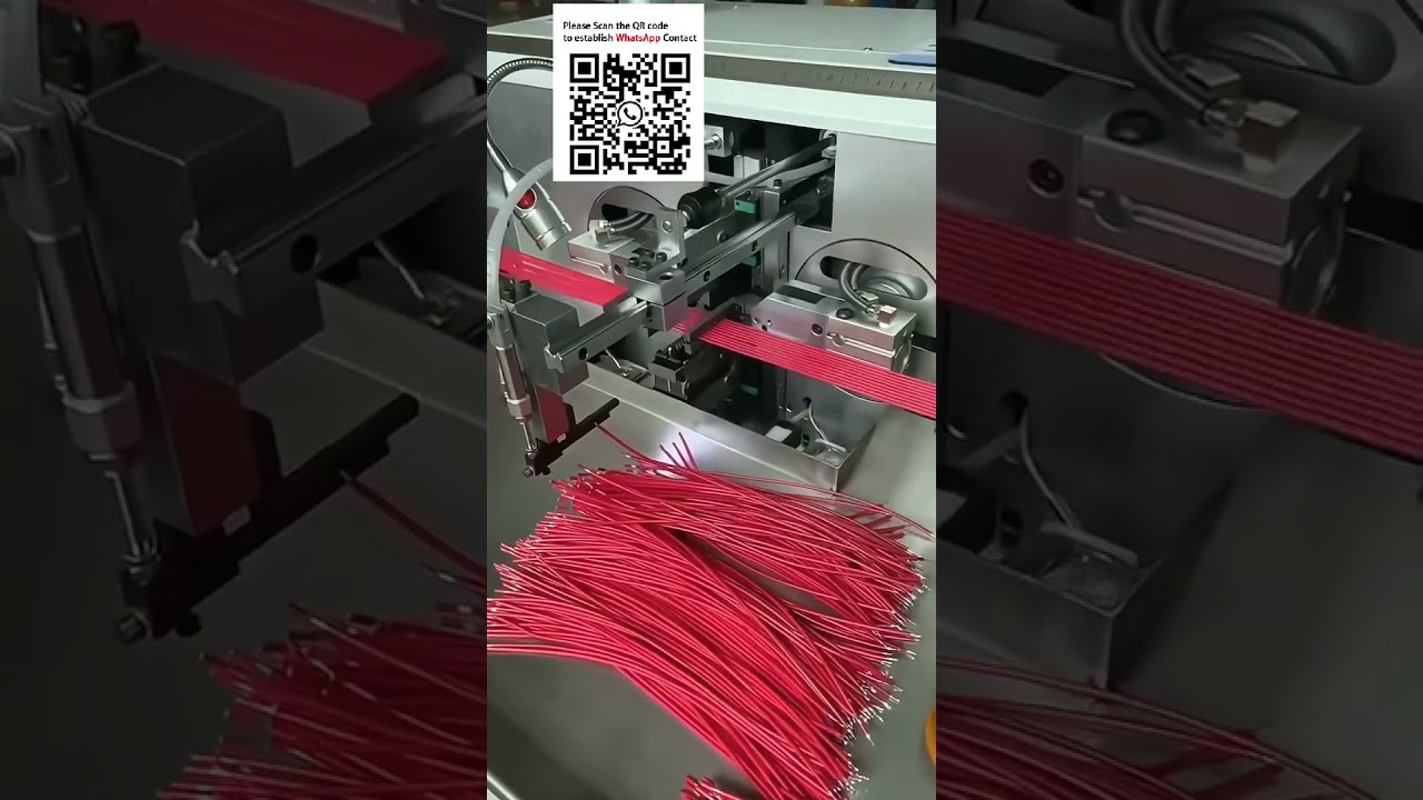 全自动双头裁线剥皮沾锡机 | 高效线束加工设备