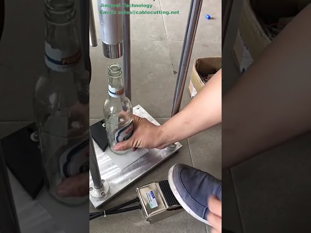 半自动气动啤酒瓶封盖机，高效啤酒瓶压盖机