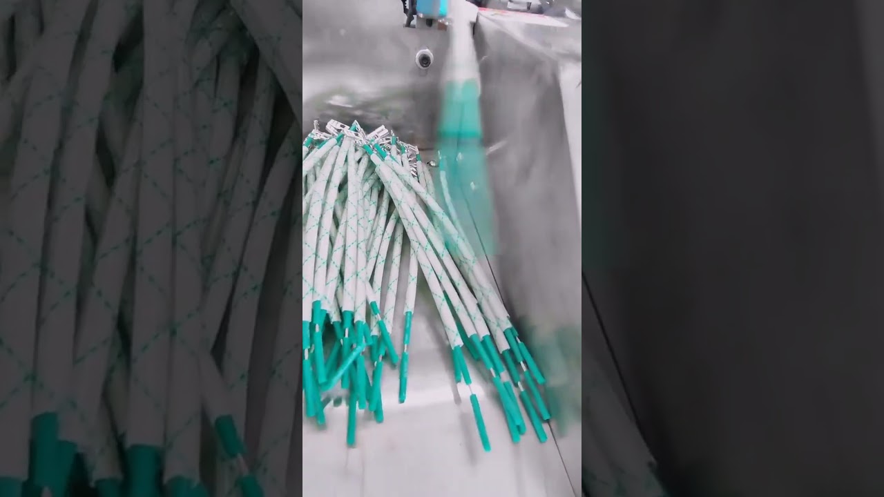 电机引线加工：黄蜡管与自熄管自动穿管机 #机器 #线缆加工