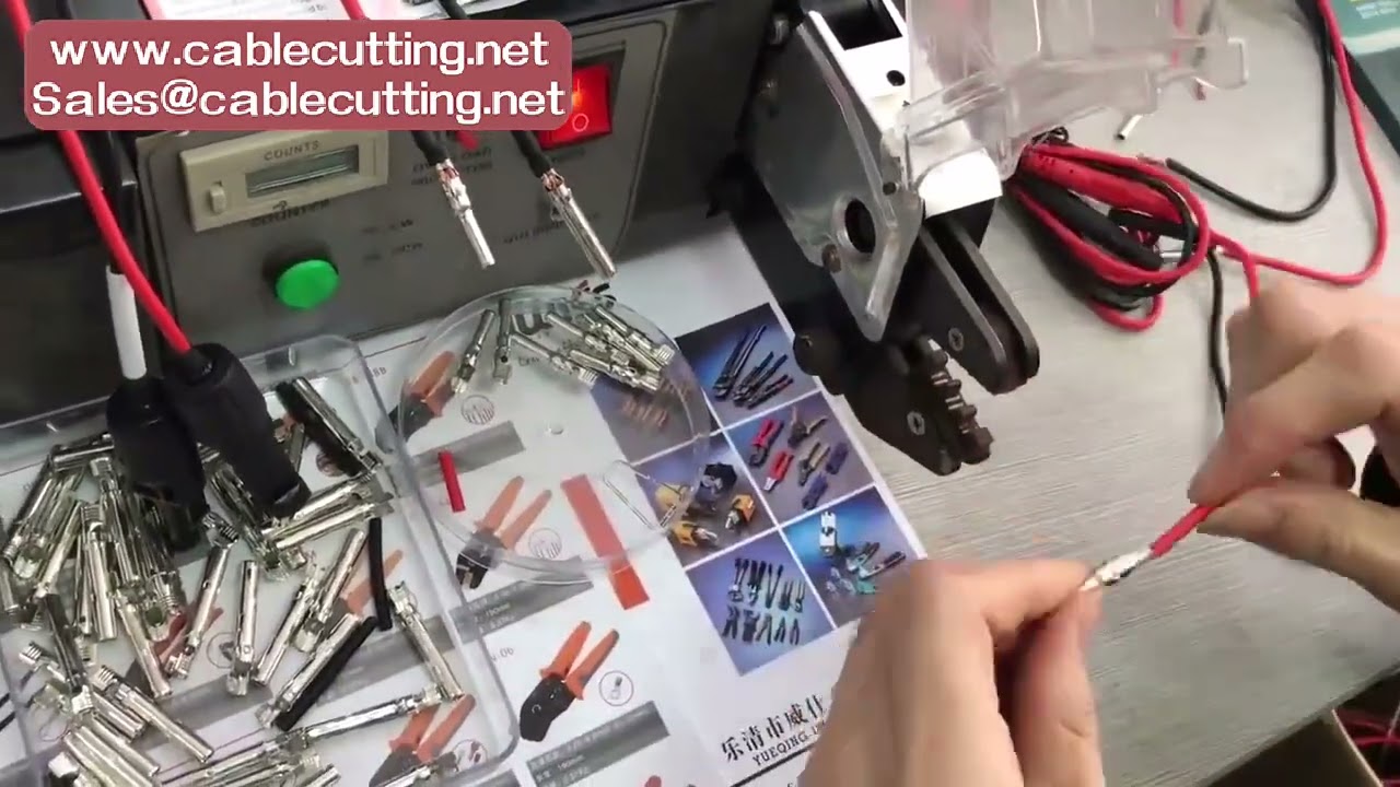 EM 6B1110V EM 6B2220V Electrical Type Terminal Crimping Machine Appto Variety Of Terminals Equipped