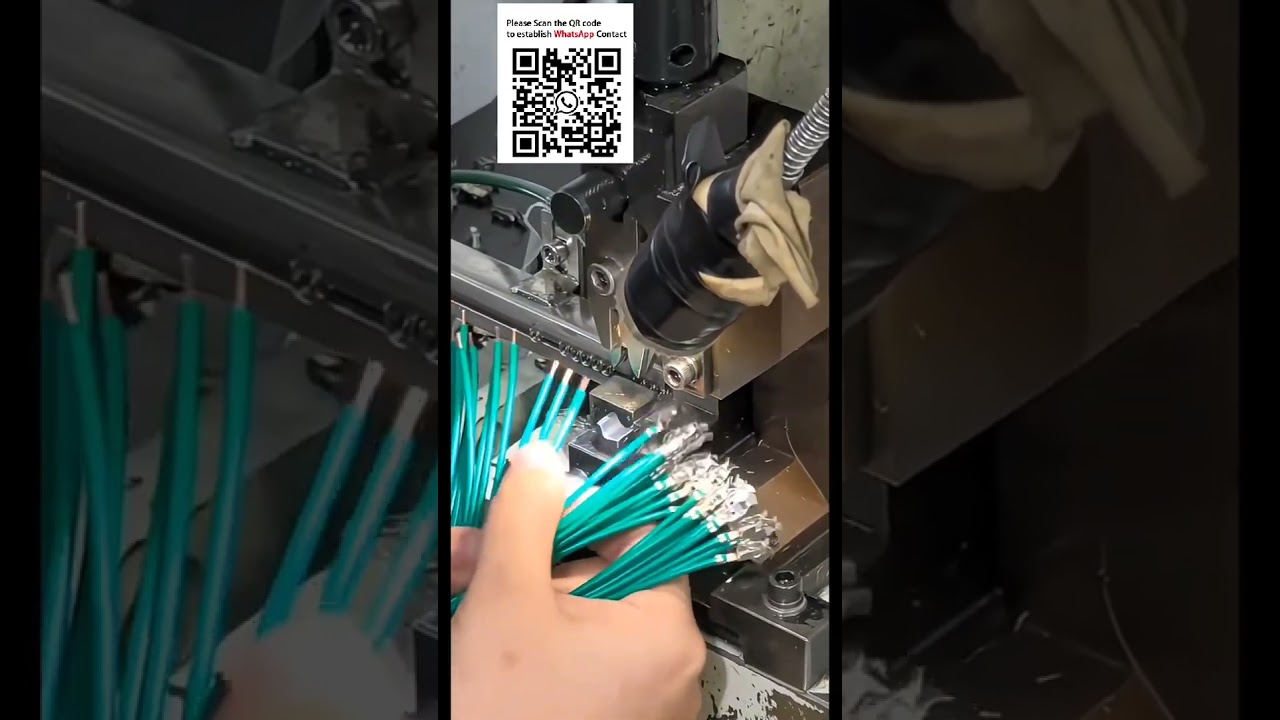散件端子压接机：配备振动盘送料器与压接模具，高效自动化线束加工