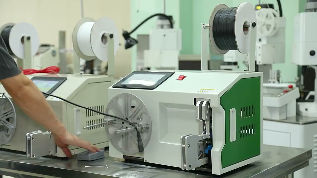 Automated Line Spooler Machine for Wire and Cable Processing