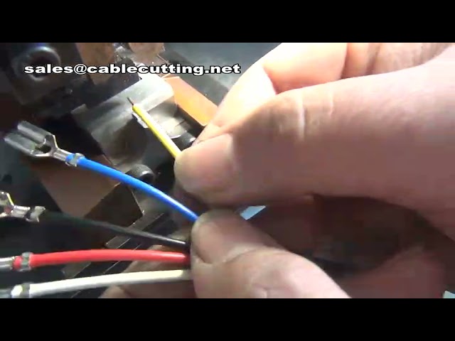 Full Automatic Wire Cable Stripping Cutting Crimping Machine Terminal Machine