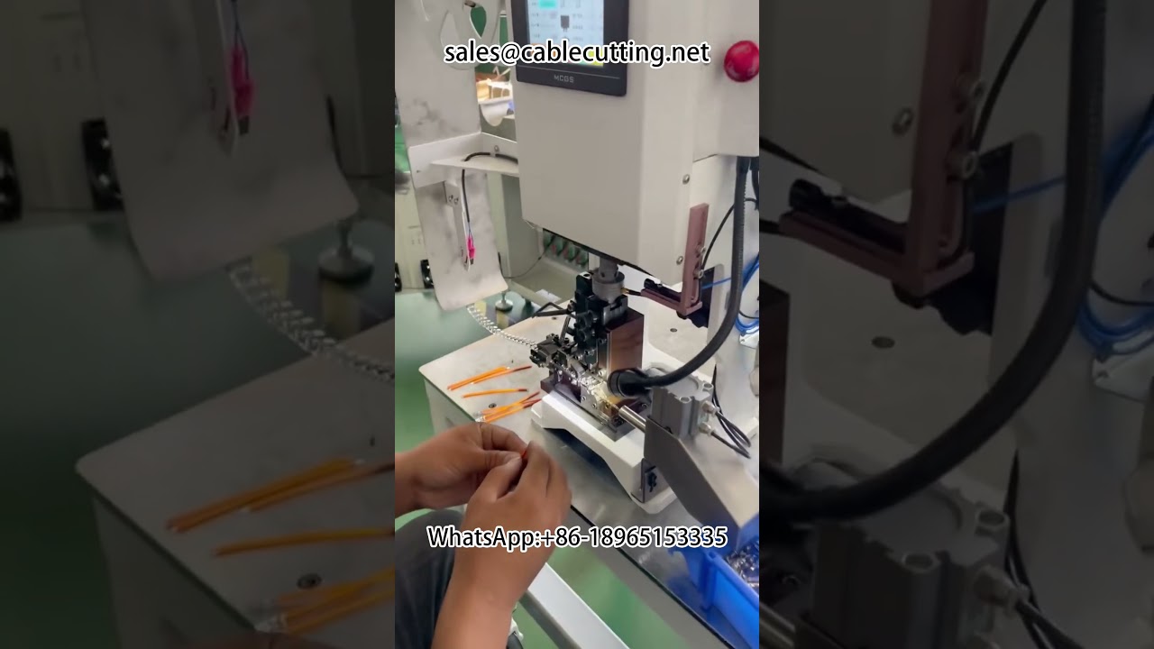 智能端子压接机：缺芯线自动报警，自助操作更高效