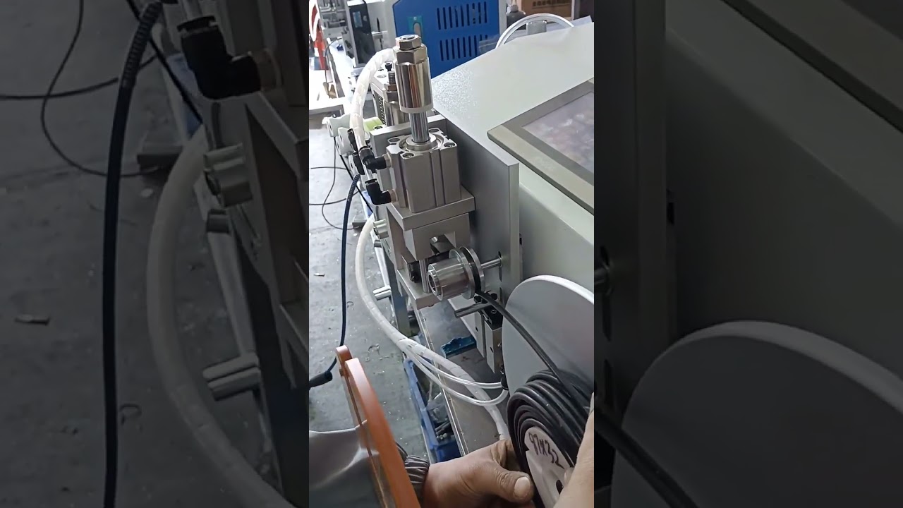桌面式自动计米、排线、裁切、绕线、扎线一体机 #工厂自动化