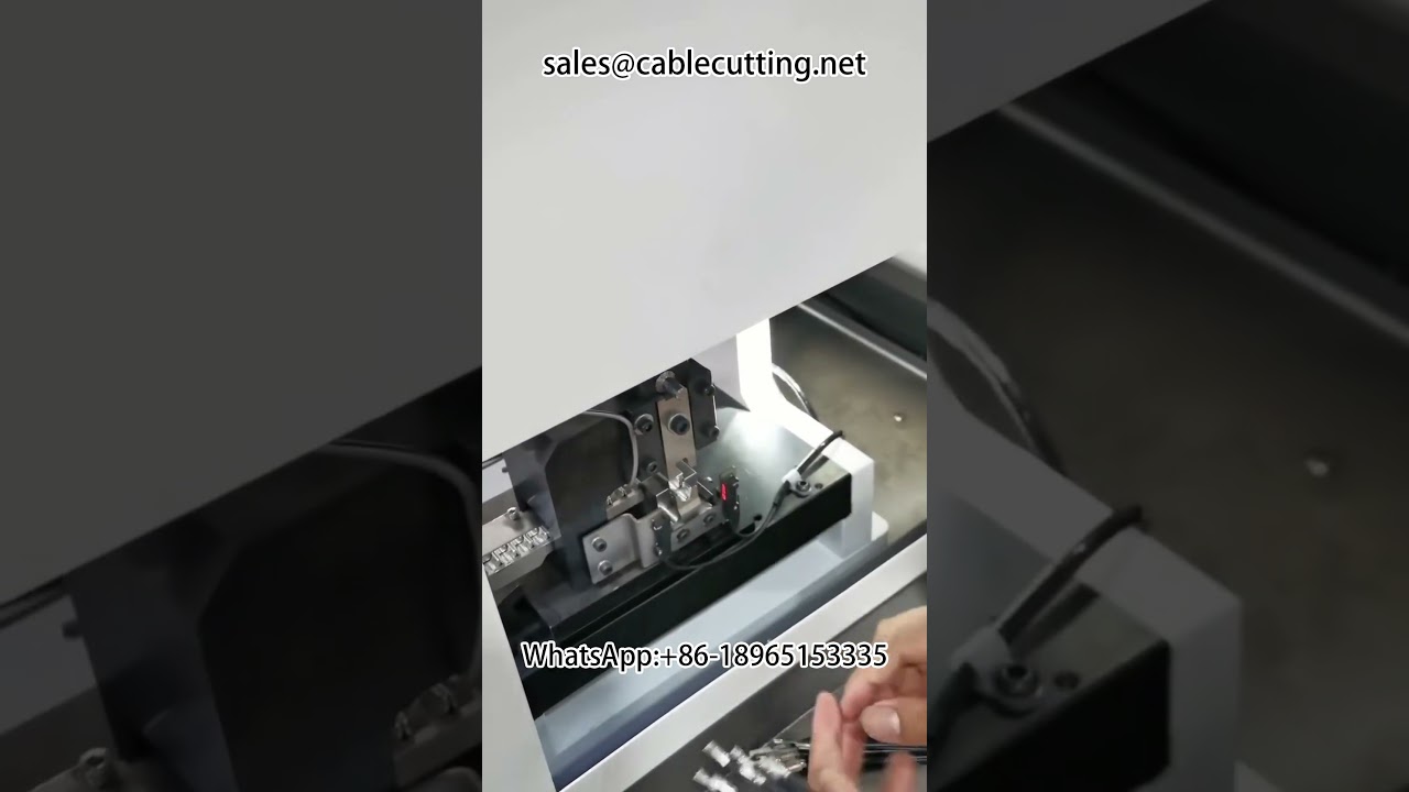 Bulk terminal vibrating tray feeding crimping machine #automotive wire harness stripping machine #au