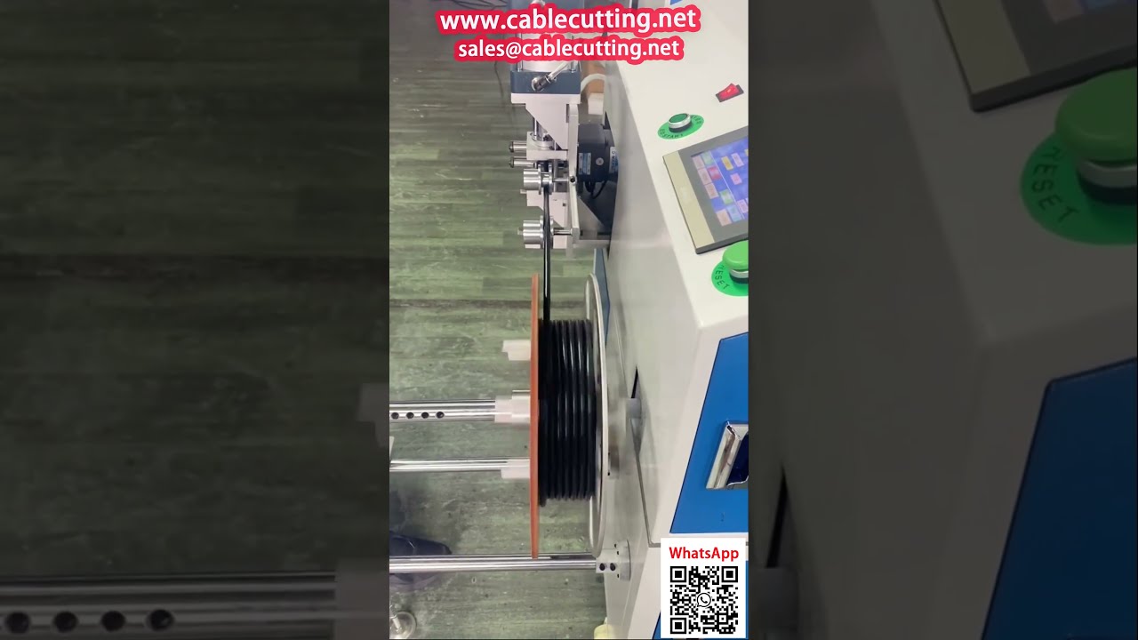 全自动电源线加工一体机：计数、对齐、绕线、切断四合一