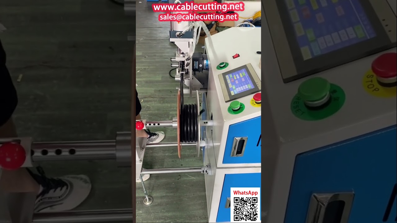 14mm电缆自动绕线切断机，带计数器，提升工厂自动化效率