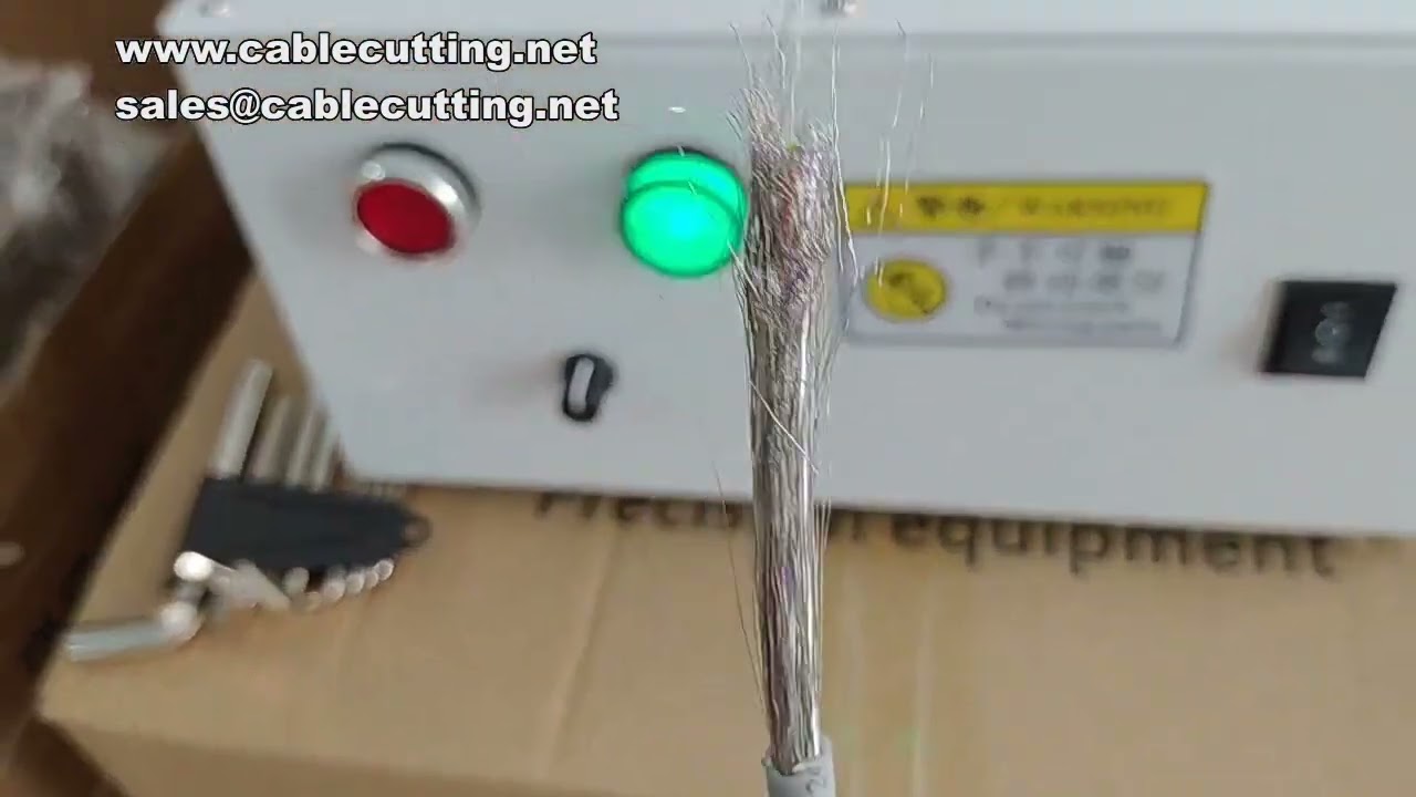数据线屏蔽线编织线分线剥线一体机，高效自动化线束加工设备