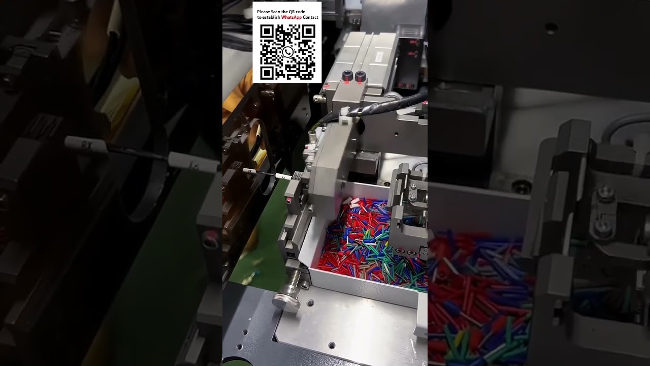 全自动剥线压管穿套一体机 #自动化设备