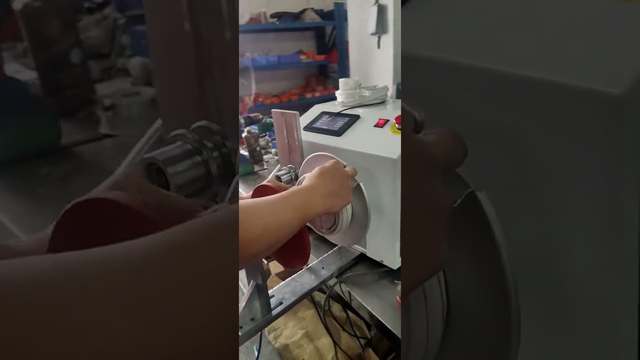 可调速LED灯带自动收卷机，带自动停止与分拣功能，灵活定制 #工厂