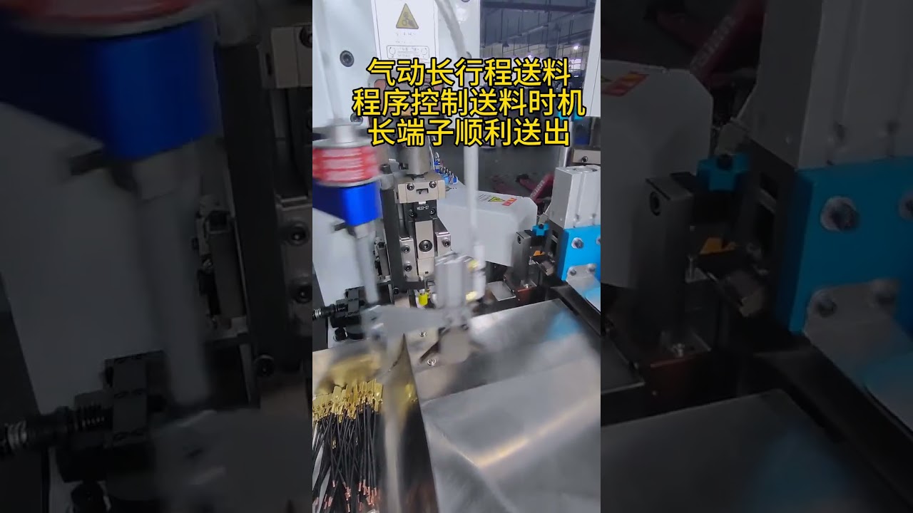 欧标双头端子压接机 | 高效线束加工设备 #工厂自动化 #线缆剥线机