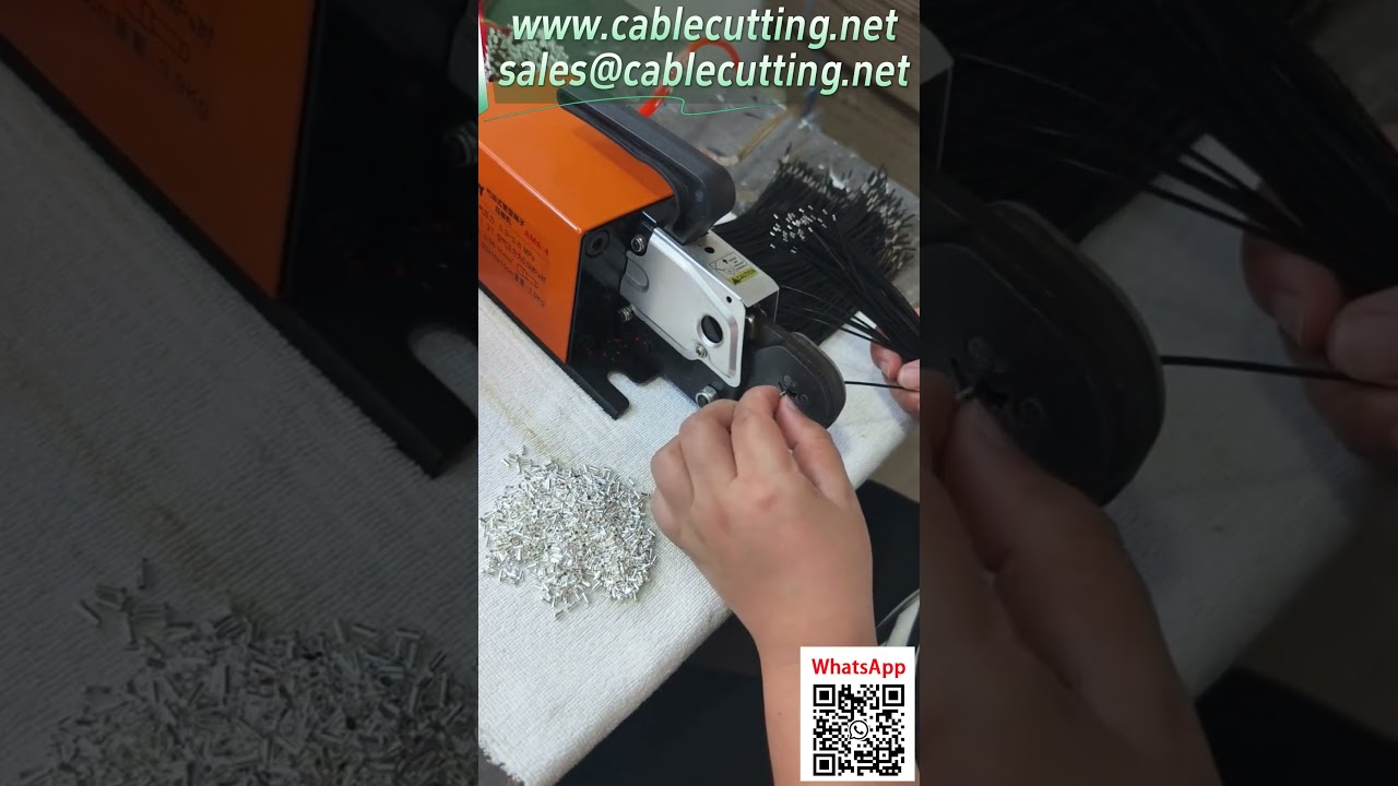 氣動管型端子壓接機 | 工廠實拍壓接效果，高效自動化線束加工