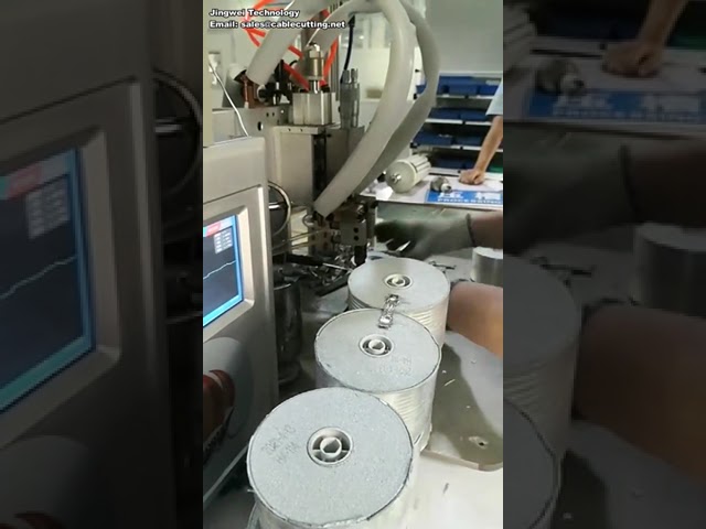 精密减径黄铜线双头同步压扁机 | 高效线材加工设备