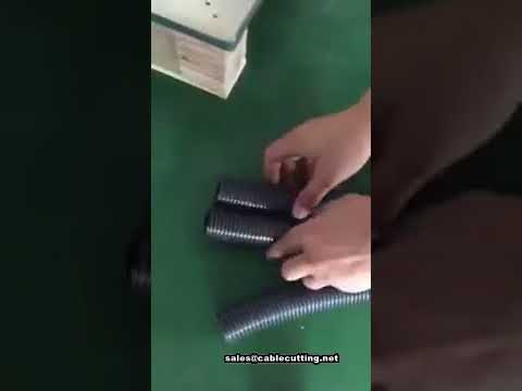 Professional Low Price , thick tubes split corrugated tubing pipe cutting machine