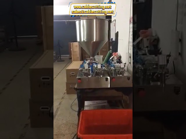 双头油蜂蜜花生酱化妆品粘稠液体灌装机 辣酱膏体填充机